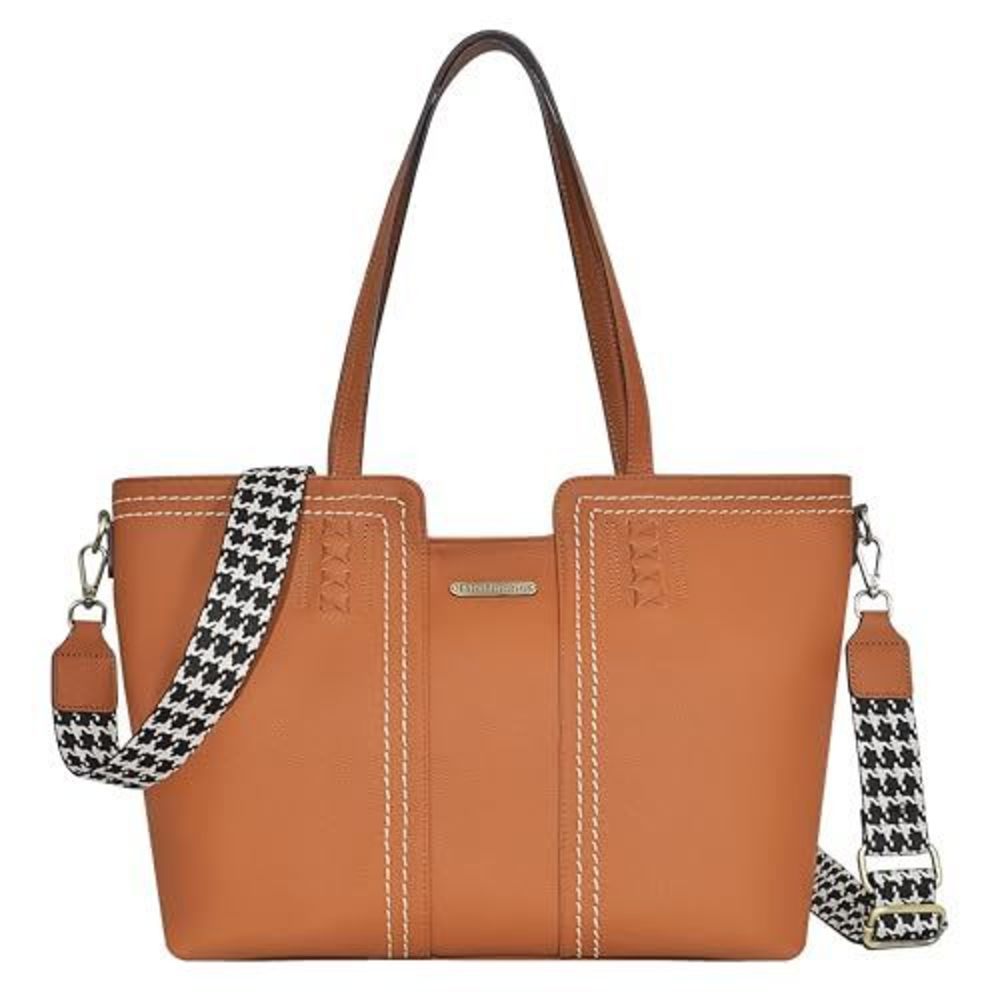 Modern Harris Tweed Backpack Bag Pu Textured Wool Day Strap Satchel Fashion